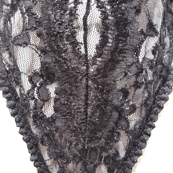 SEXY black lace Teddy negligee - Picture 8 of 8